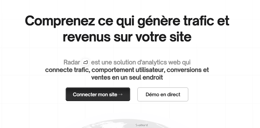 Radar, l'outil d'analytics de taap.it
